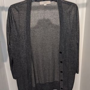 Sparkly gray cardigan